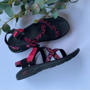 Chaco Women ZVOLV Sandal in Pink/Blue Colorway